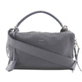 Fendi Gray Leather Handbag (Pre-Owned)