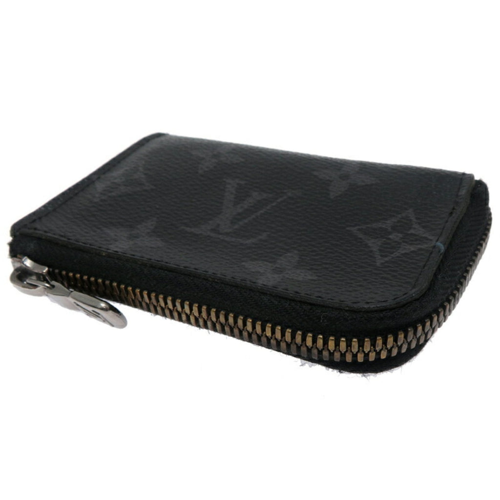 Louis Vuitton Black Monogram Eclipse Monogram Eclipse Coin Purse/Coin Case (Pre-Owned)