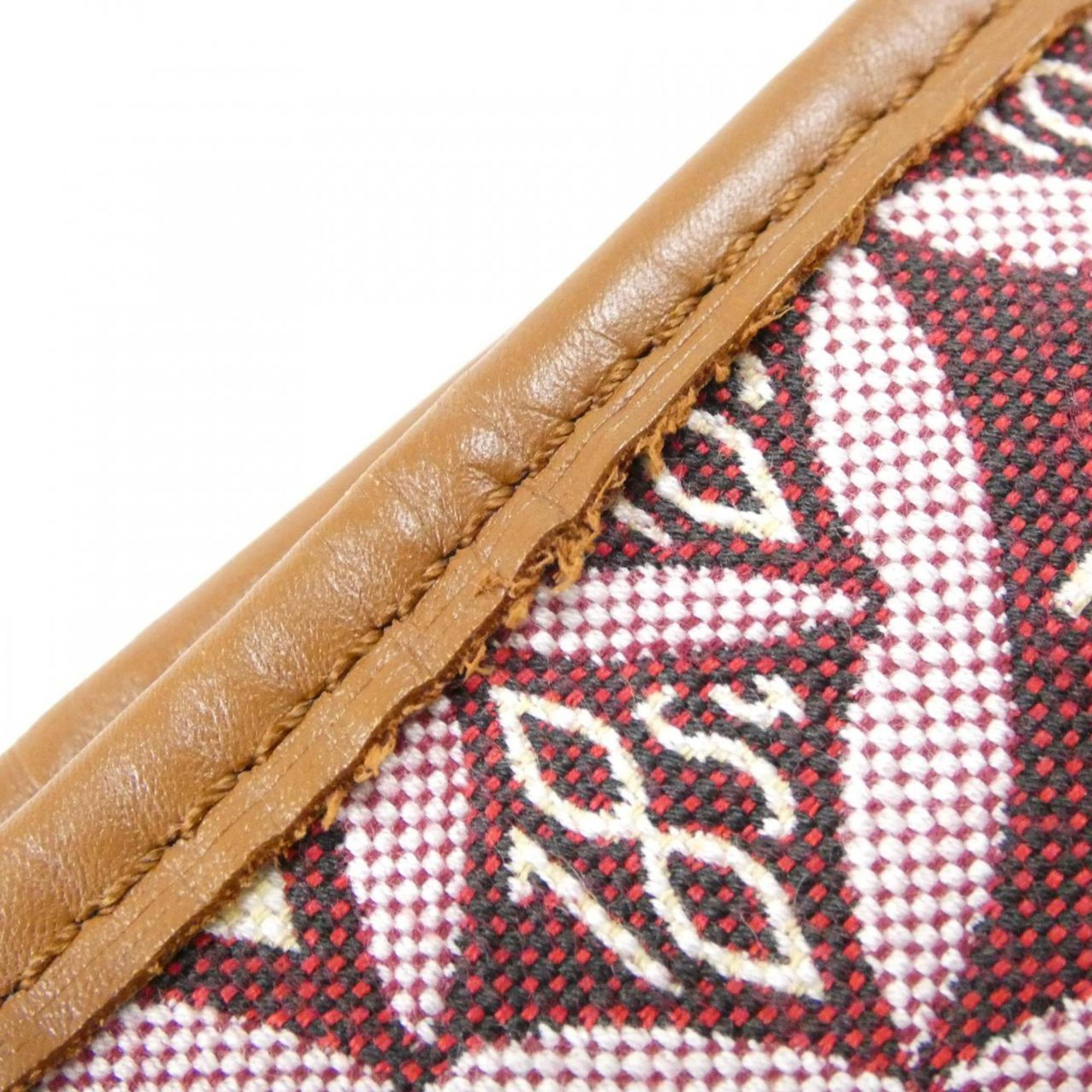 Louis Vuitton Bordeaux Jacquard Handbag (Pre-Owned)