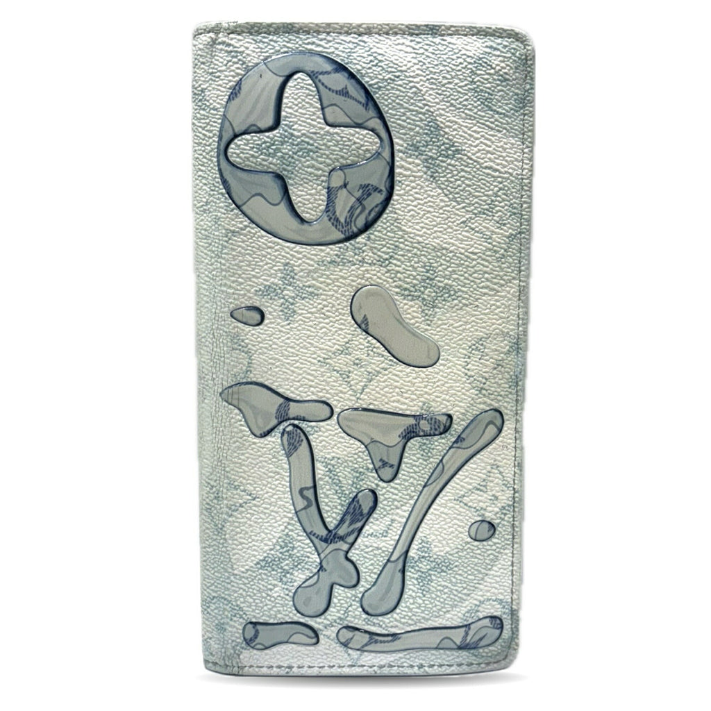 Louis Vuitton Monogram Blue Monogram Long Wallet (Bi-Fold) (Pre-Owned)