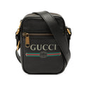 Gucci Black Multi-Color Leather Shoulder Bag (Pre-Owned)