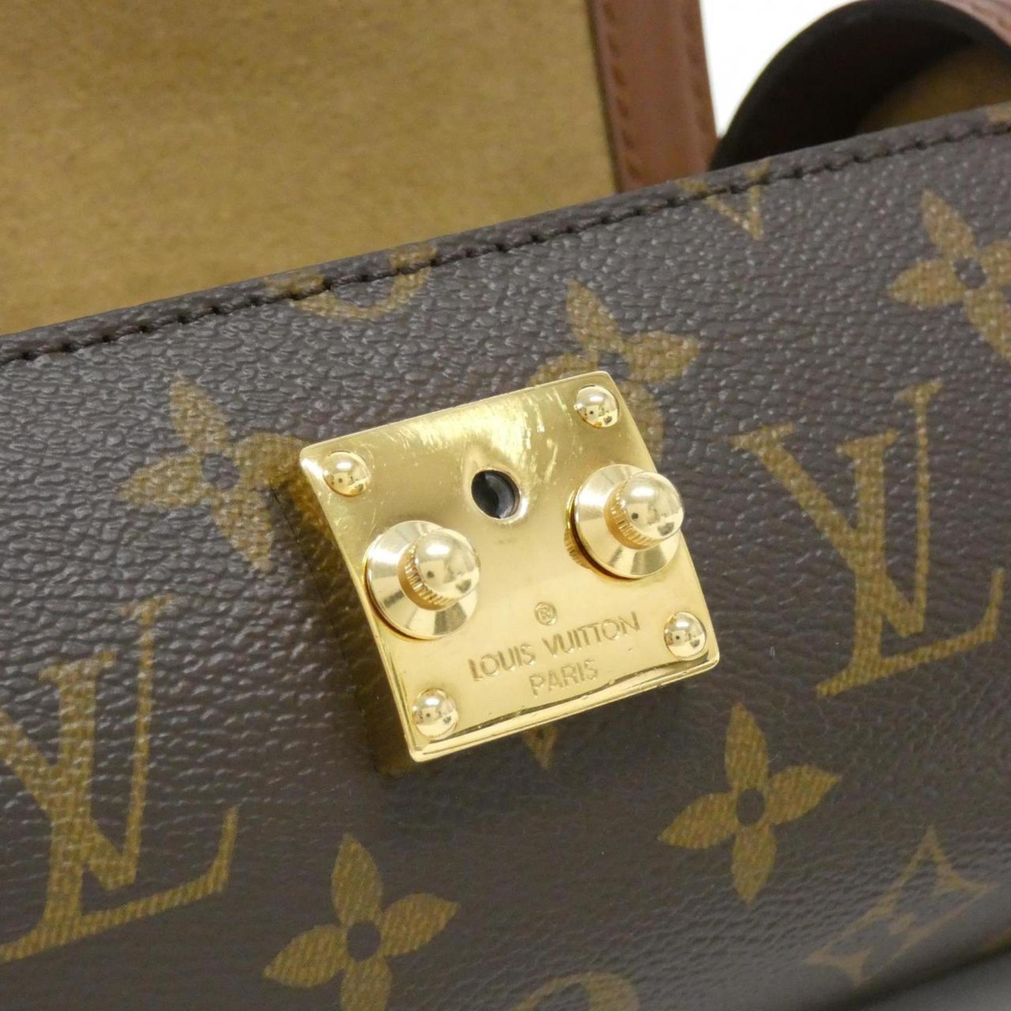 Louis Vuitton Marron Coated Canvas Shoulder Bag (Pre-Owned)