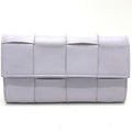 Bottega Veneta Purple Leather Long Wallet (Bi-Fold) (Pre-Owned)