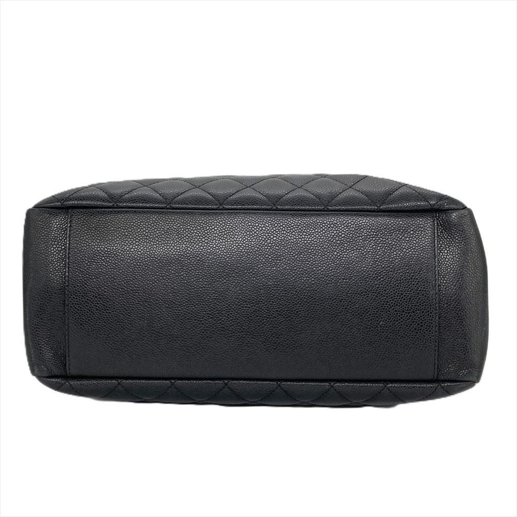 Chanel Black Grained Calfskin Tote Bag (Pre-Owned)