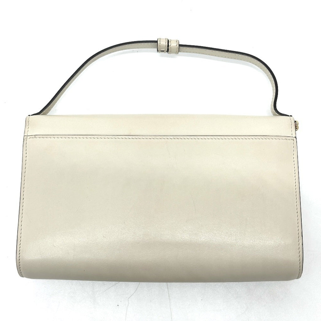 Gucci Off-White Leather Shoulder Bag (Pre-Owned)