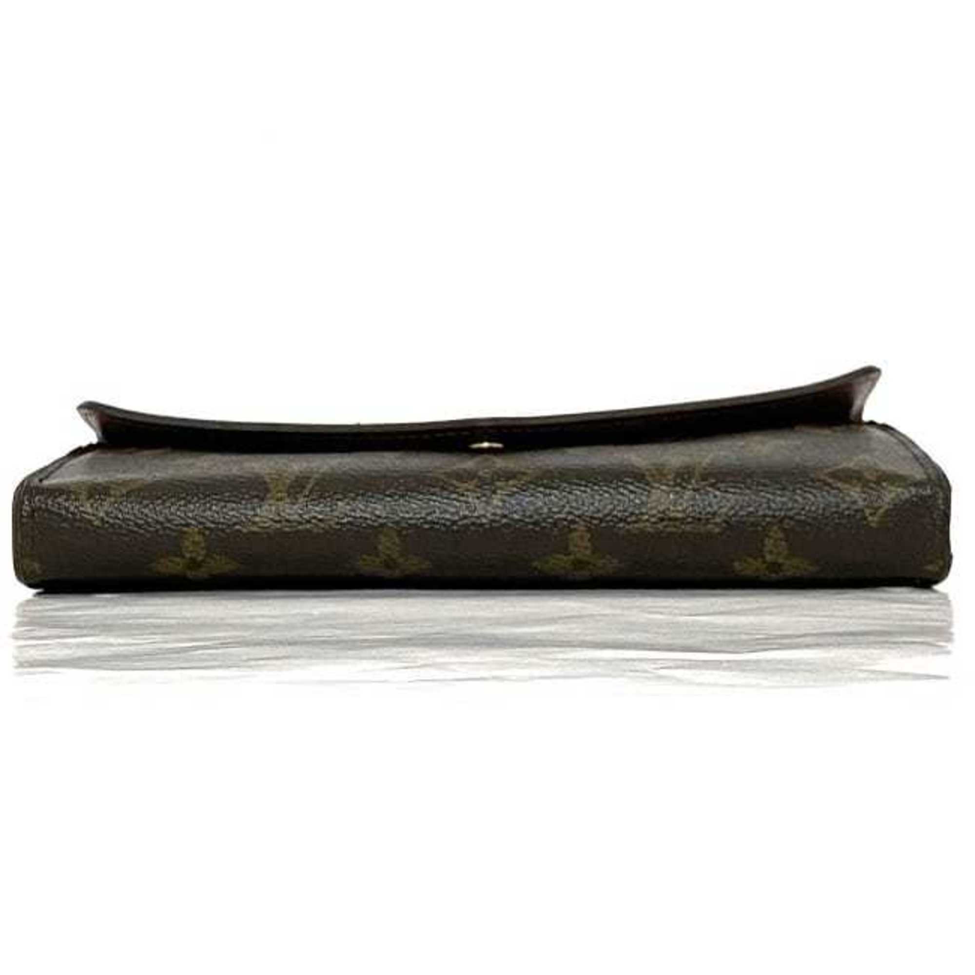 Louis Vuitton Monogram Brown Galle Monogram Monogram Long Wallet (Bi-Fold) (Pre-Owned)