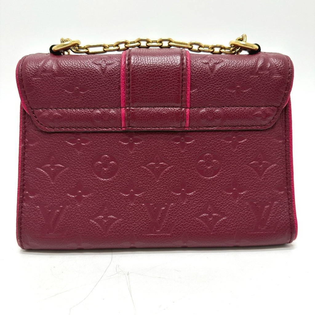 Louis Vuitton Red Color Monogram Empreinte Pochette Shoulder Bag (Pre-Owned)