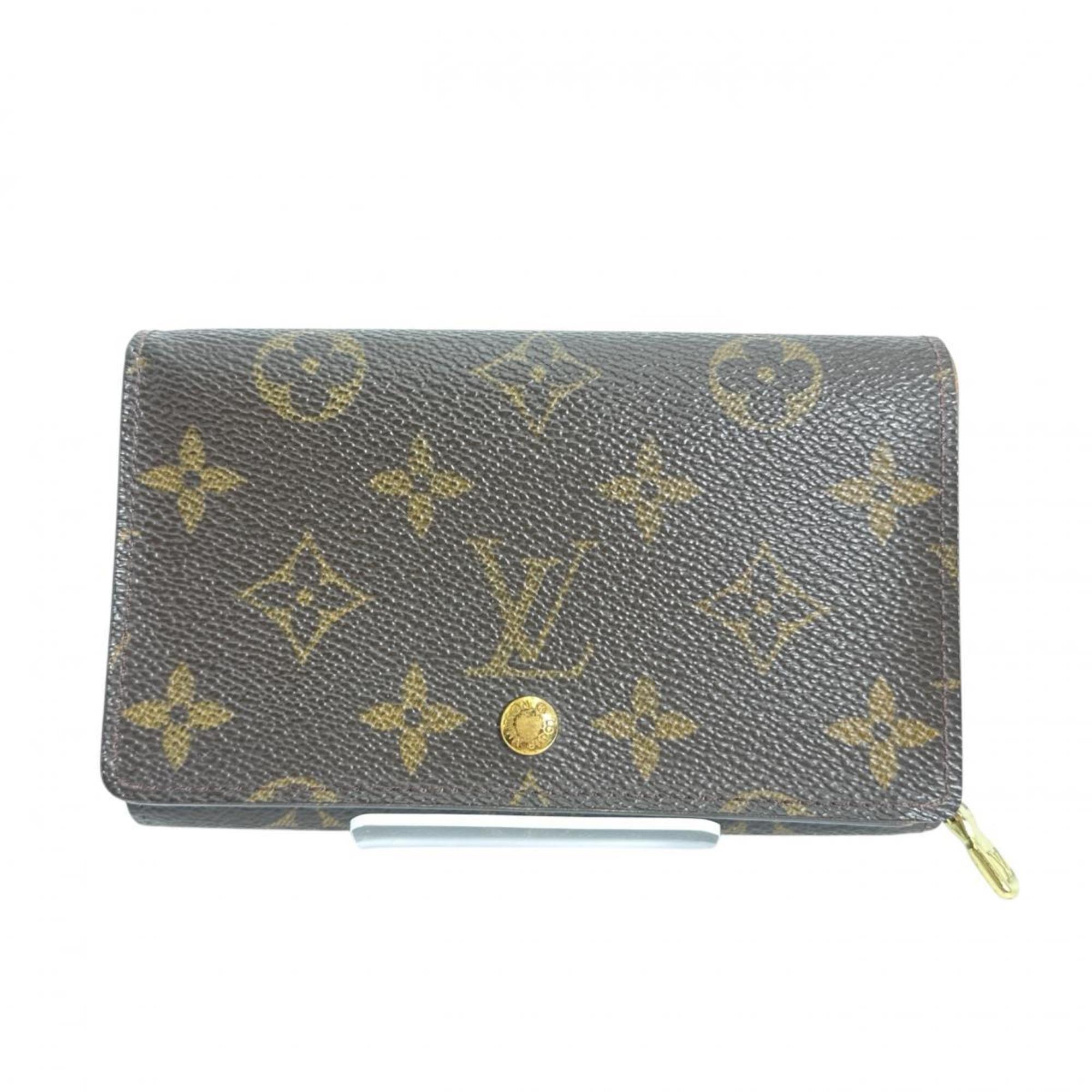 Louis Vuitton Brown Monogram Canvas Wallet (Bi-Fold) (Pre-Owned)