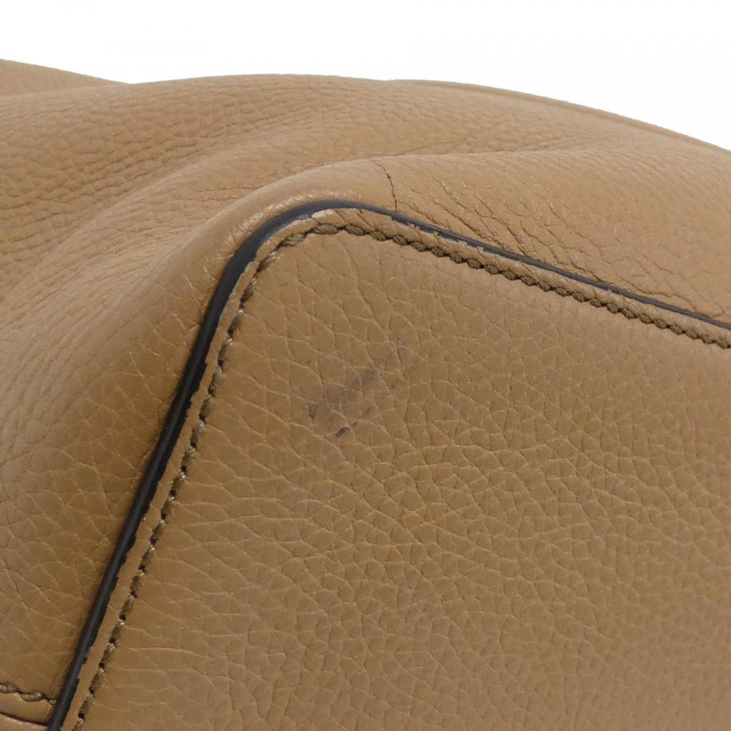 Gucci Beige Leather Shoulder Bag (Pre-Owned)