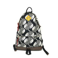 Gucci Black Brown White Nylon Leather Backpack (Pre-Owned)
