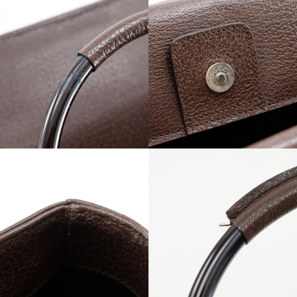 Gucci Brown Leather Handbag (Pre-Owned)