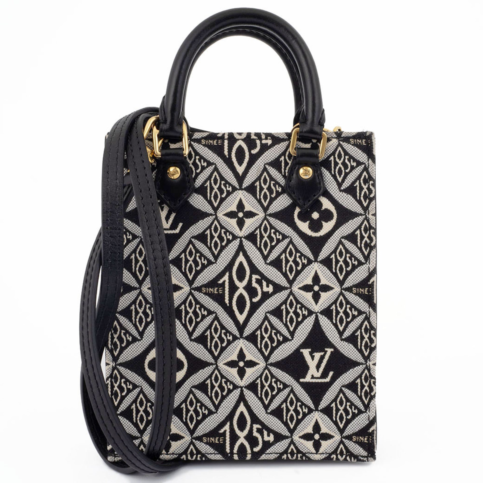 Louis Vuitton Black White Monogram Jacquard Shoulder Bag (Pre-Owned)