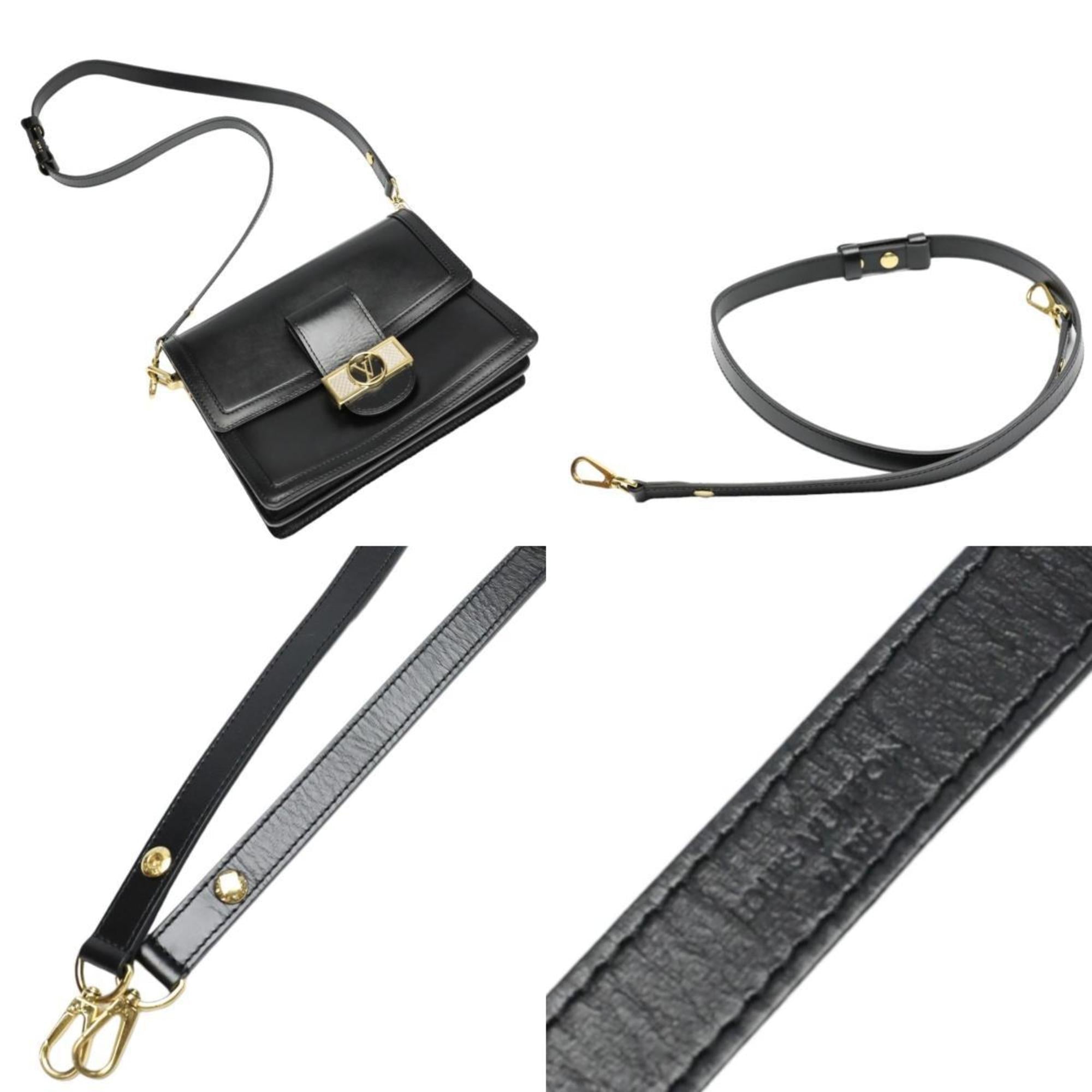 Louis Vuitton Black Noir Leather Shoulder Bag (Pre-Owned)