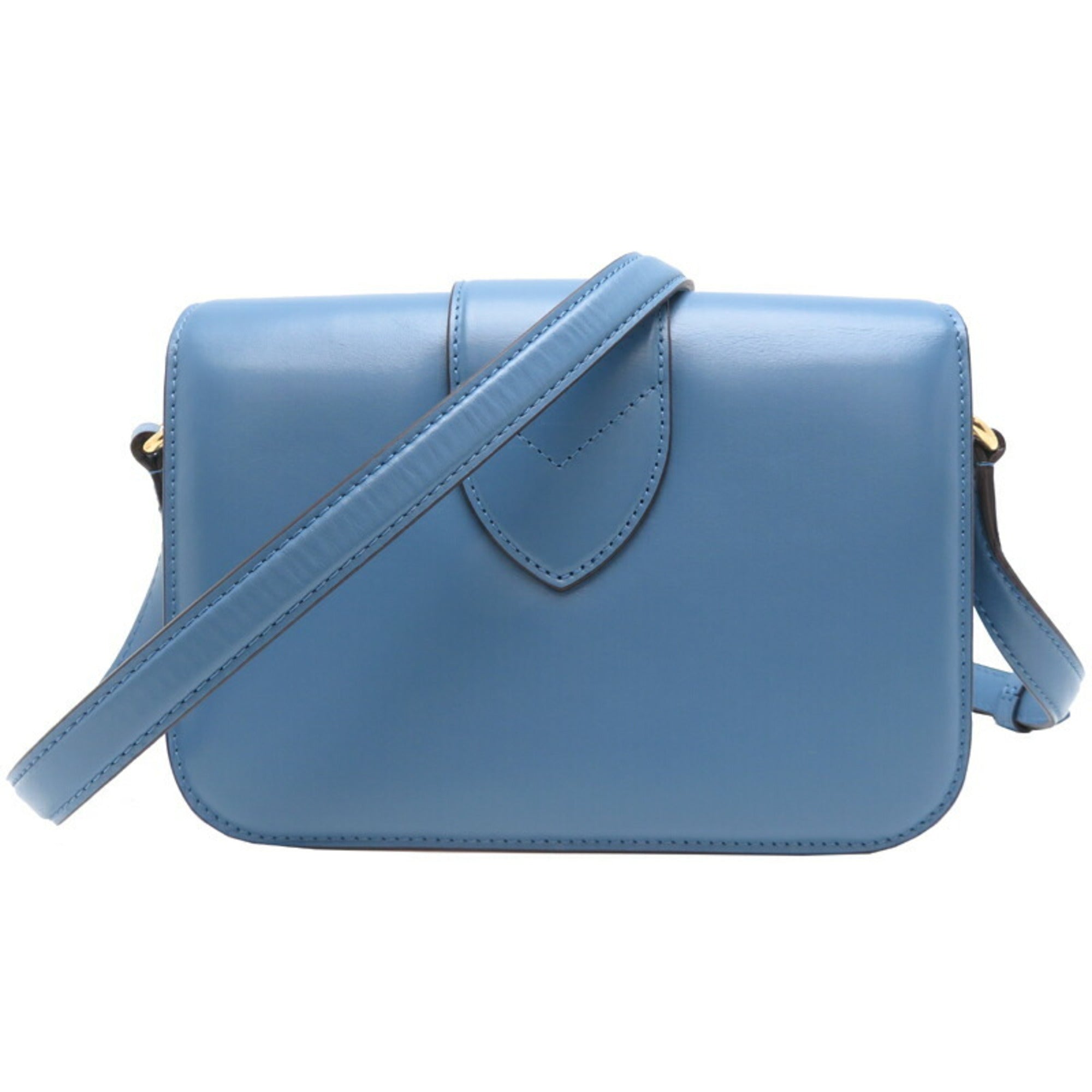 Louis Vuitton Blue Leather Shoulder Bag (Pre-Owned)