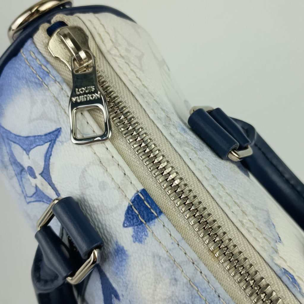 Louis Vuitton Blue Monogram White Monogram Handbag Shoulder Bag (Pre-Owned)