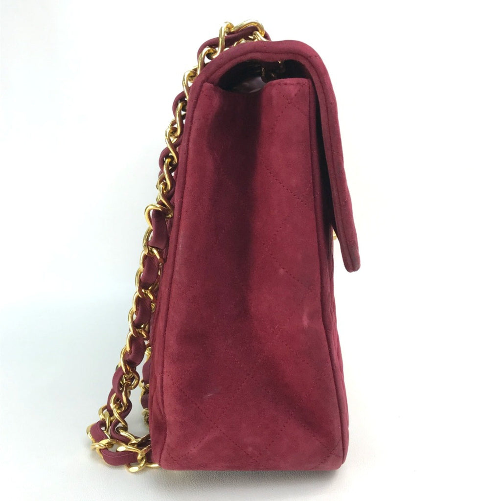 Chanel Red Leather Shoulder Bag (Pre-Owned)