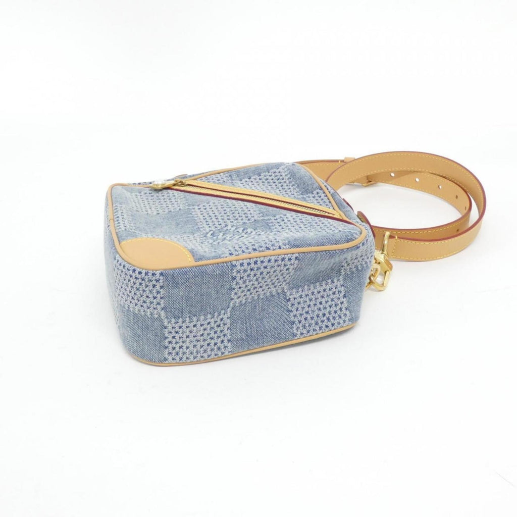 Louis Vuitton Blue Cotton Canvas Shoulder Bag (Pre-Owned)
