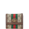 Gucci Brown Pvc Leather Wallet (Tri-Fold) (Pre-Owned)