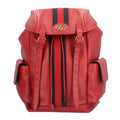 Gucci Navy Red Color Leather Backpack (Pre-Owned)