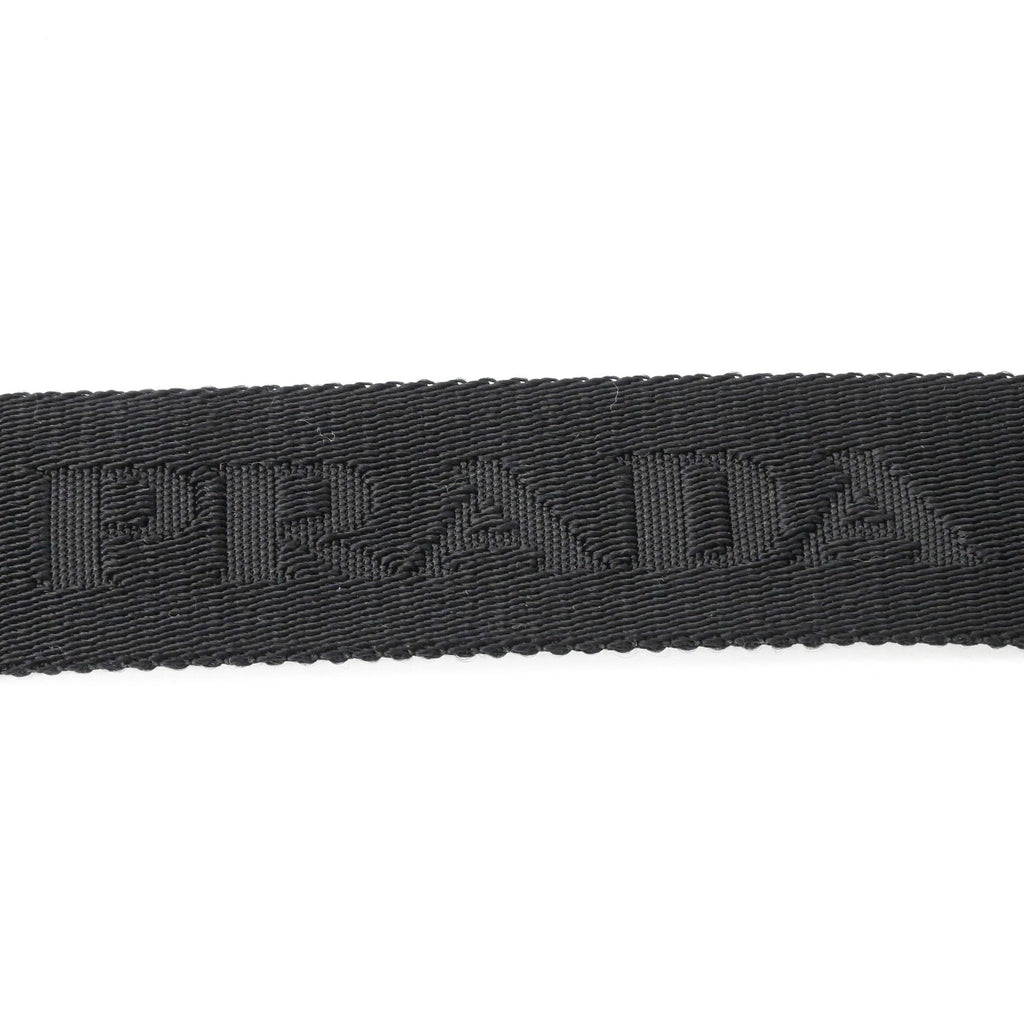 Prada Black Saffiano Triangle Shoulder Bag (Pre-Owned)