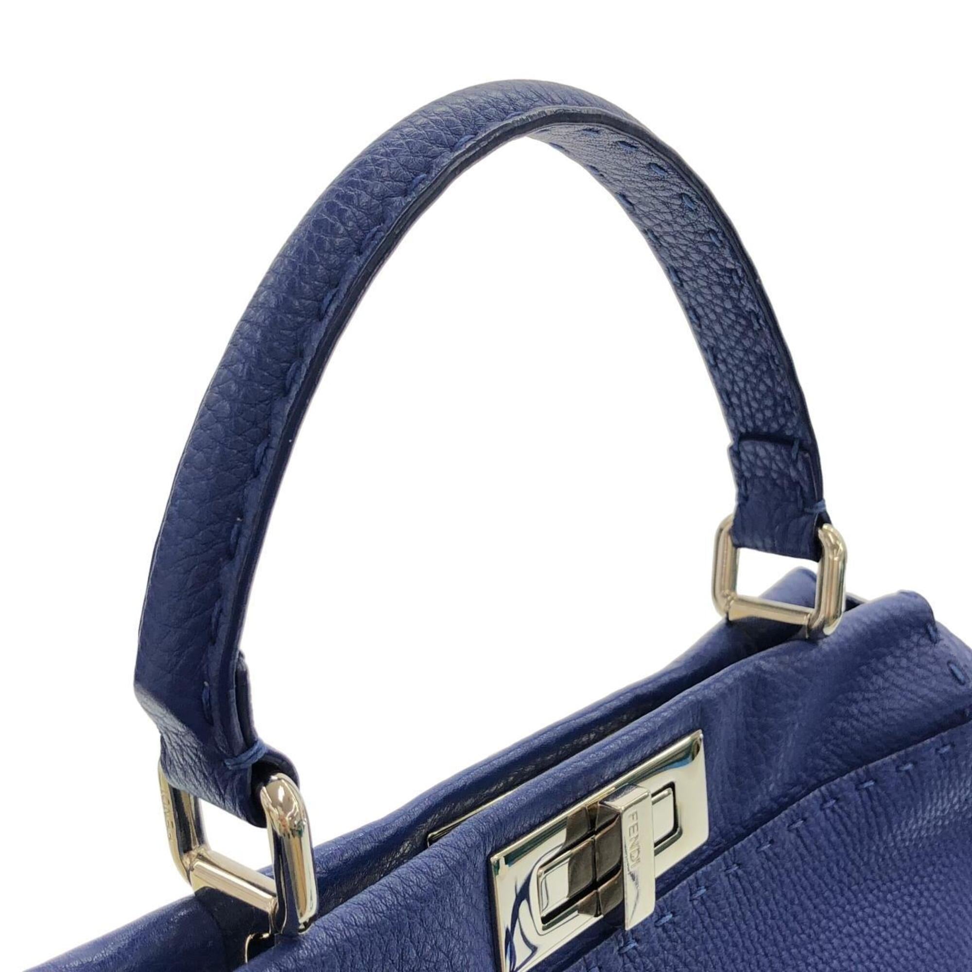 Fendi Purple Leather Handbag (Pre-Owned)
