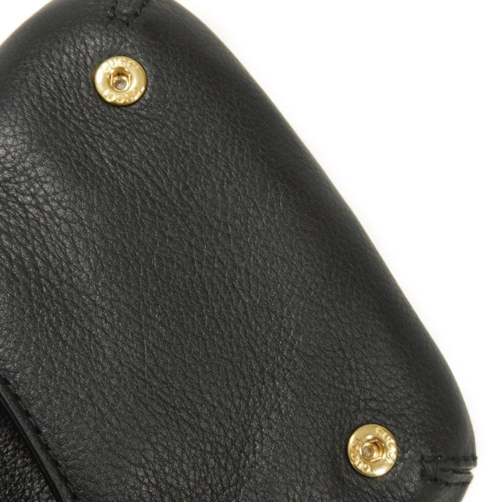 Gucci Black Leather Shoulder Bag (Pre-Owned)