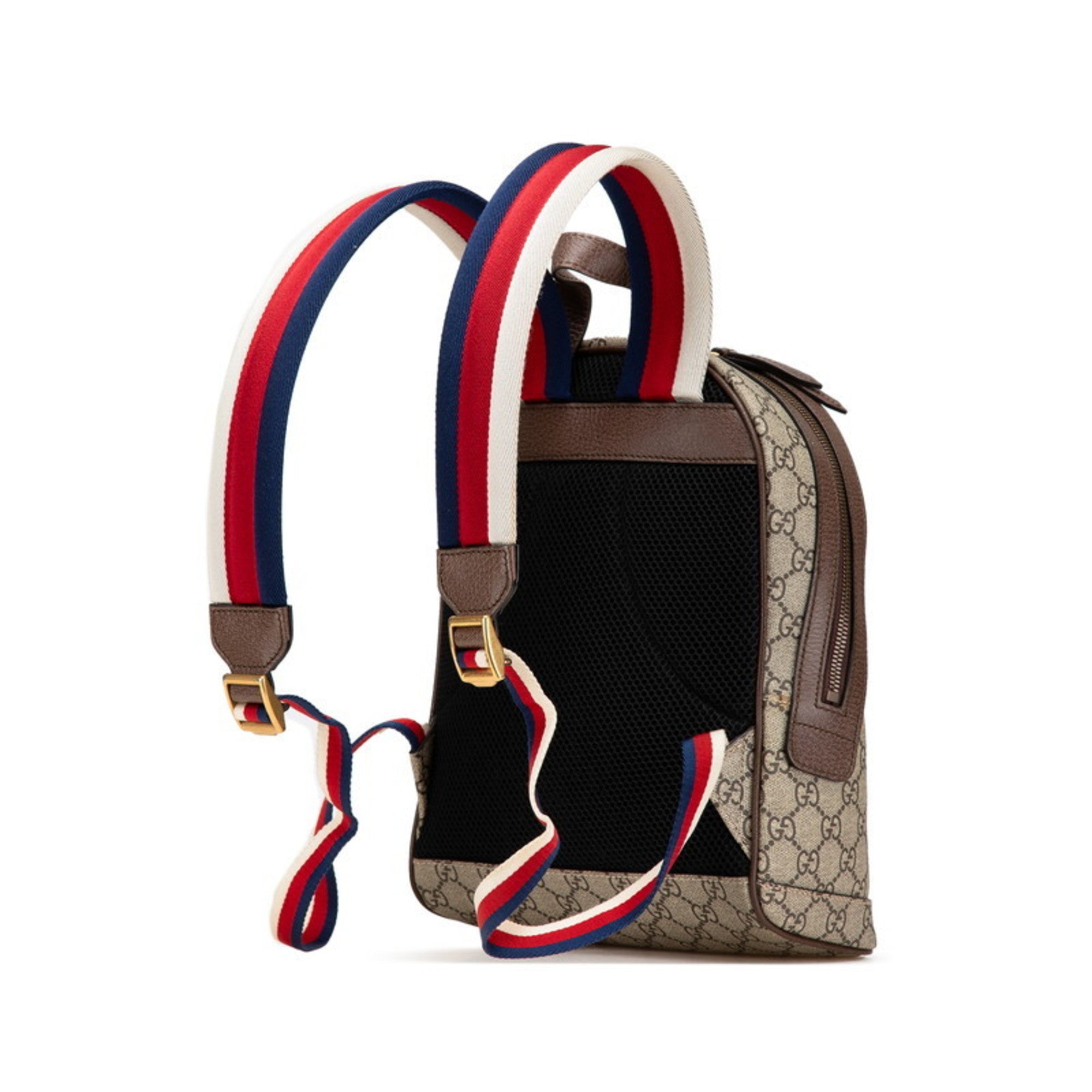Gucci Beige Brown Multi-Color Pvc Leather Backpack (Pre-Owned)