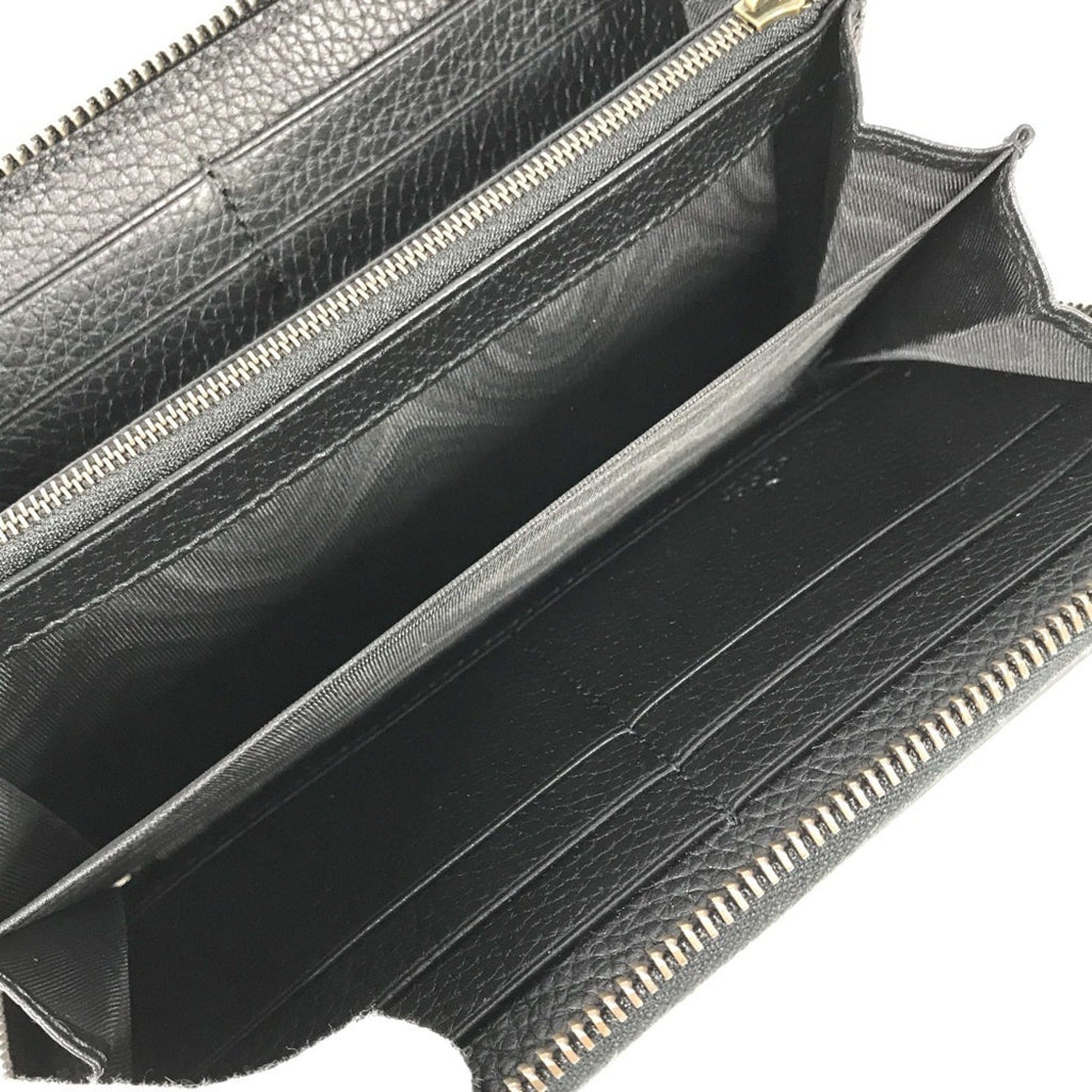 Gucci Navy Leather Long Wallet (Bi-Fold) (Pre-Owned)