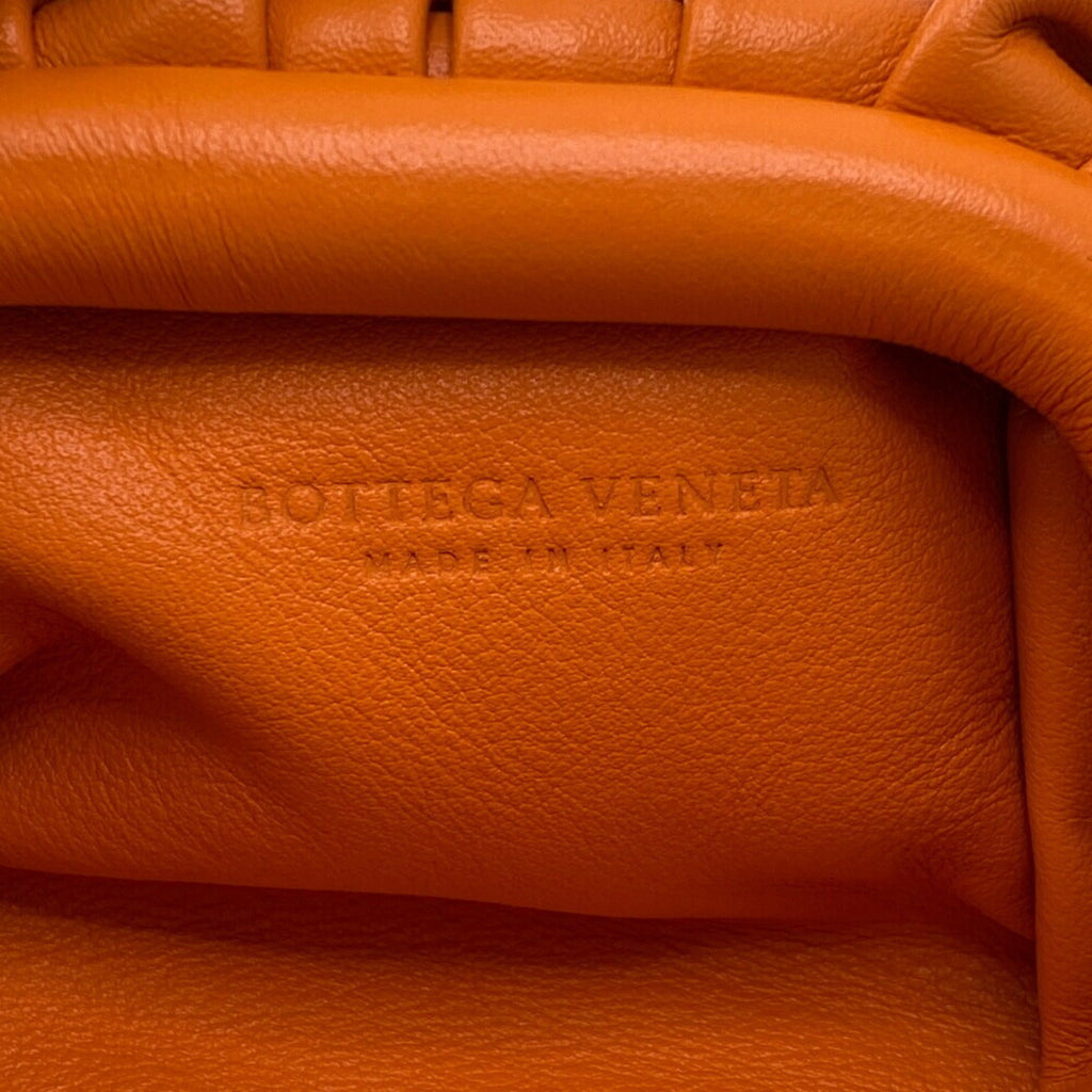 Bottega Veneta Orange Leather Coin Purse/Coin Case (Pre-Owned)