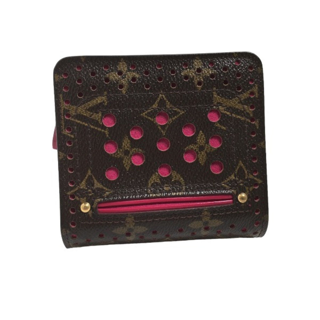 Louis Vuitton Fuchsia Monogram Perforated Wallet (Bi-Fold) (Pre-Owned)