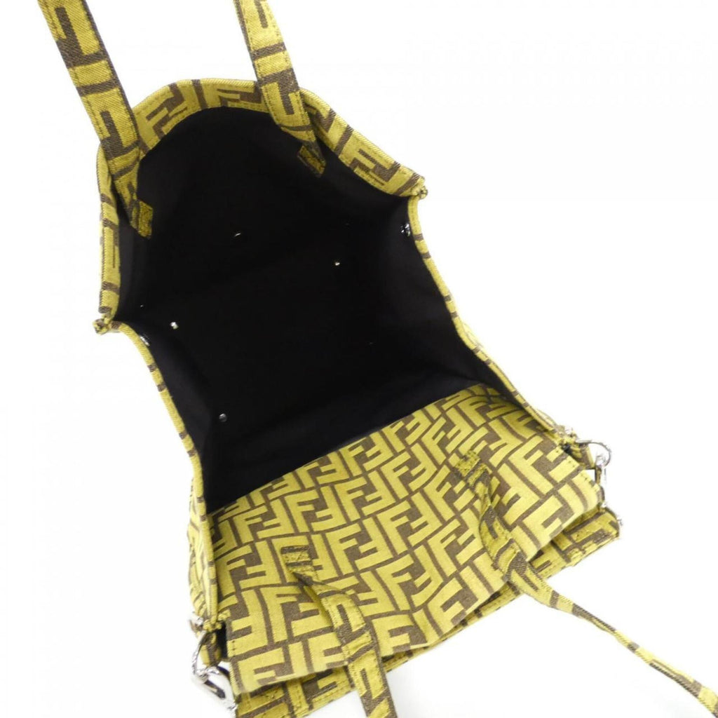 Fendi Yellow Canvas Handbag (Pre-Owned)