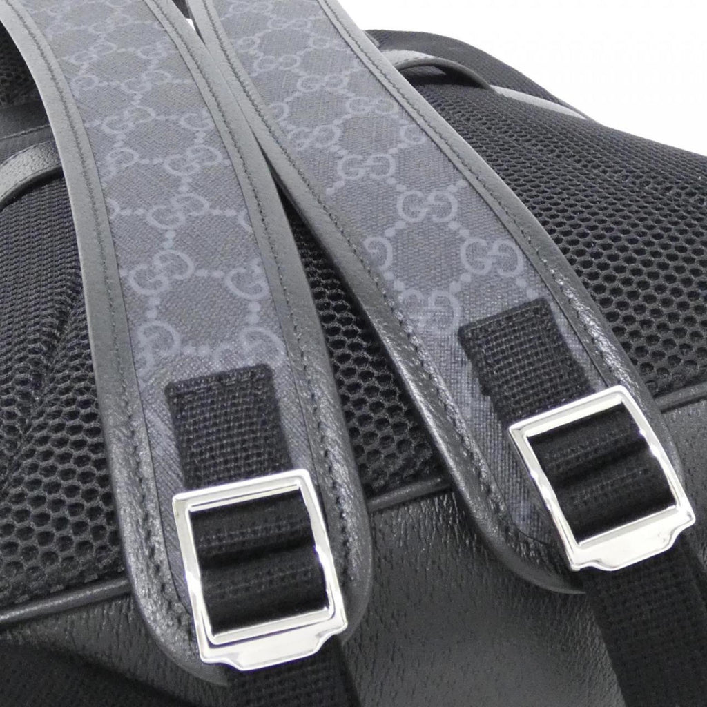 Gucci Black Gg Supreme Leather Backpack (Pre-Owned)
