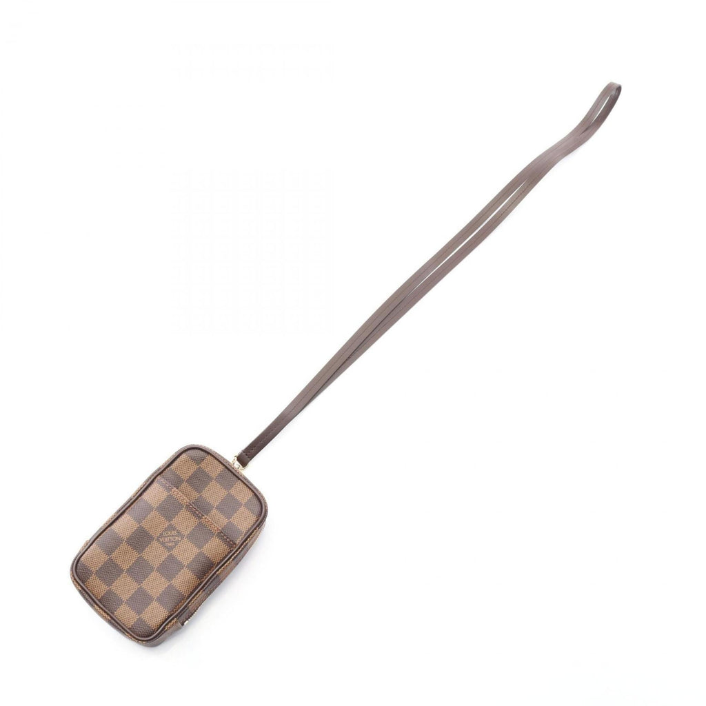 Louis Vuitton Brown Ebene Damier Canvas Leather Pvc Pouch (Pre-Owned)