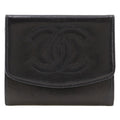 Chanel Black Leather Coin Purse/Coin Case (Pre-Owned)