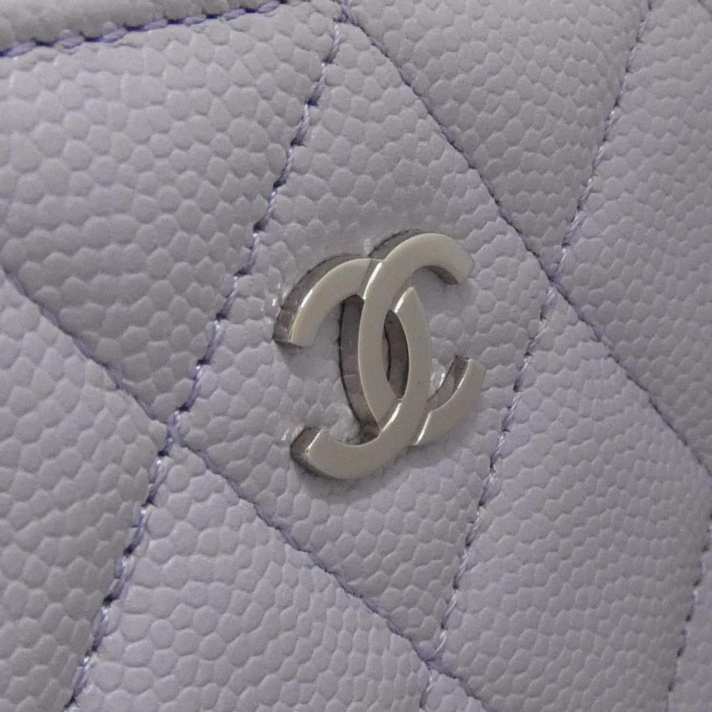 Chanel Light Purple Grained Calfskin Shoulder Bag (Pre-Owned)