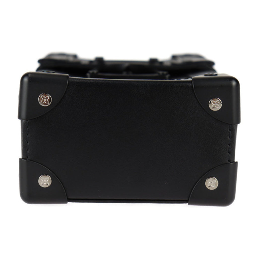 Louis Vuitton Black Gray Leather Pochette Pouch Shoulder Bag (Pre-Owned)