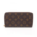 Louis Vuitton Brown Fuchsia Pink Pvc Coated Canvas Leather Long Wallet (Bi-Fold) (Pre-Owned)