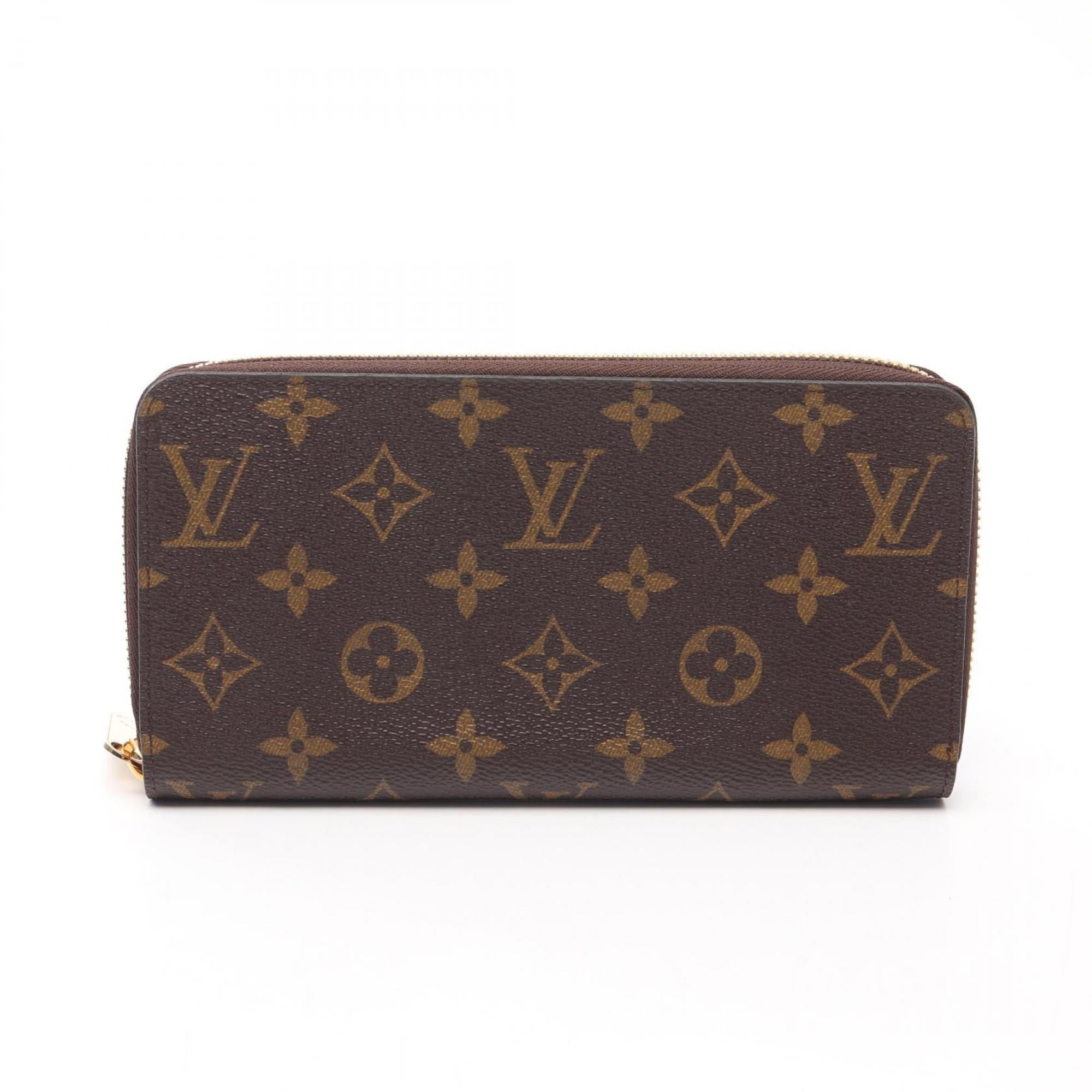 Louis Vuitton Brown Fuchsia Pink Pvc Coated Canvas Leather Long Wallet (Bi-Fold) (Pre-Owned)
