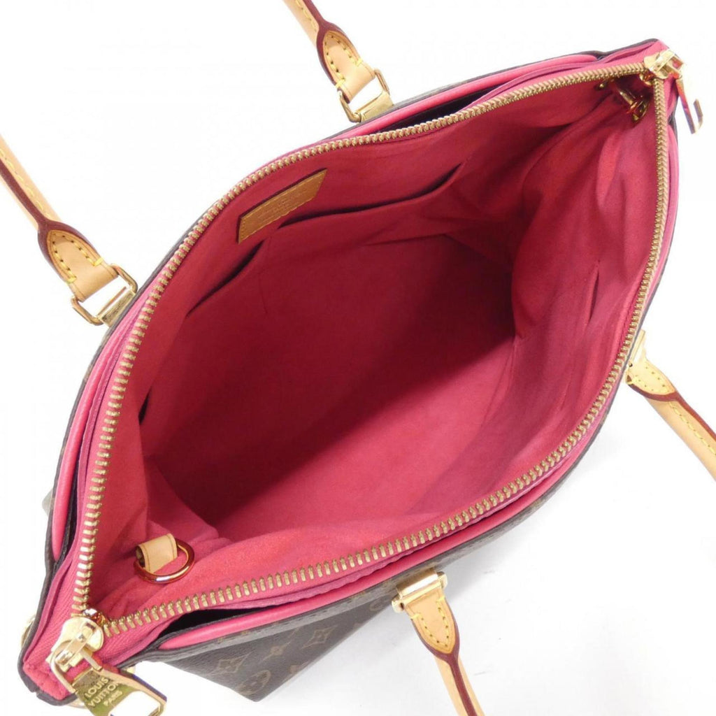 Louis Vuitton Monogram Marron Rose Litchi Coated Canvas Leather Handbag (Pre-Owned)