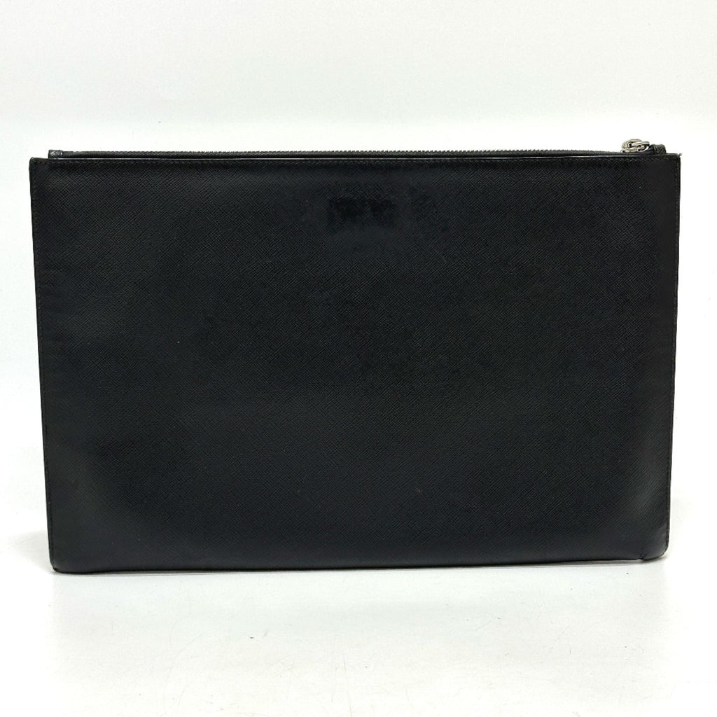 Prada Black Leather Clutch Bag (Pre-Owned)