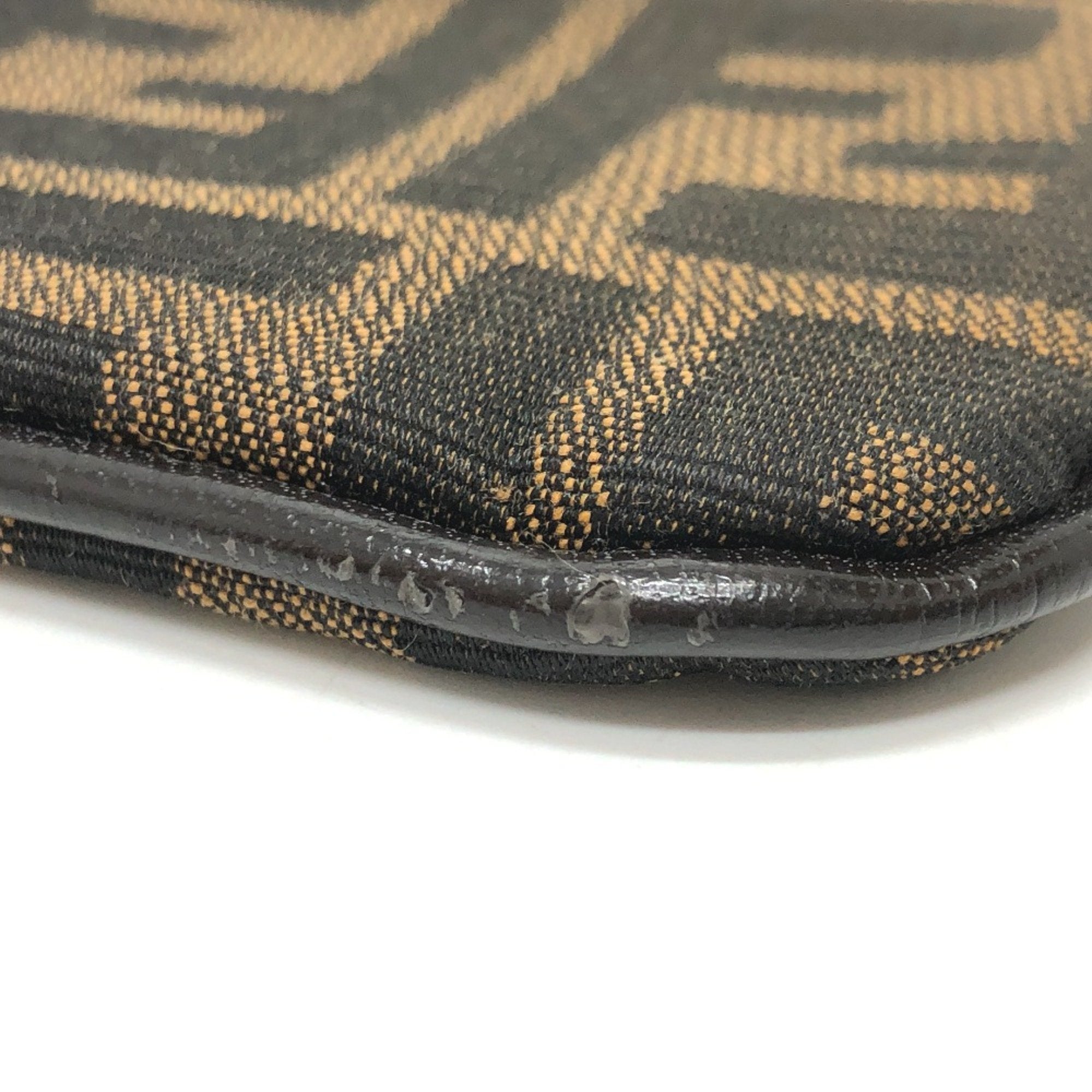 Fendi Brown Cloth Coin Purse/Coin Case (Pre-Owned)