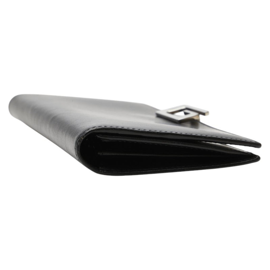 Gucci Black Leather Long Wallet (Bi-Fold) (Pre-Owned)