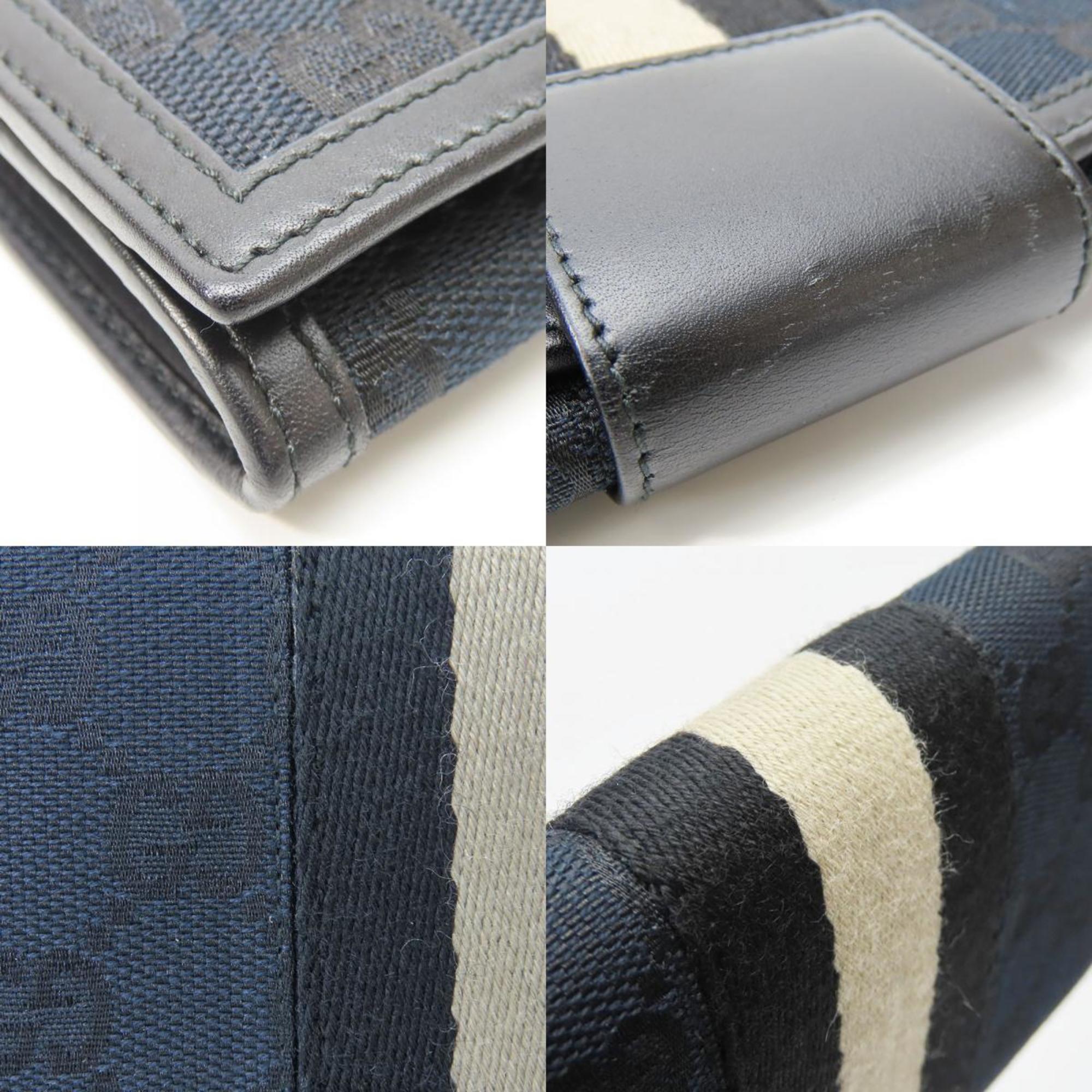 Gucci Black Gg Canvas Coin Purse/Coin Case (Pre-Owned)