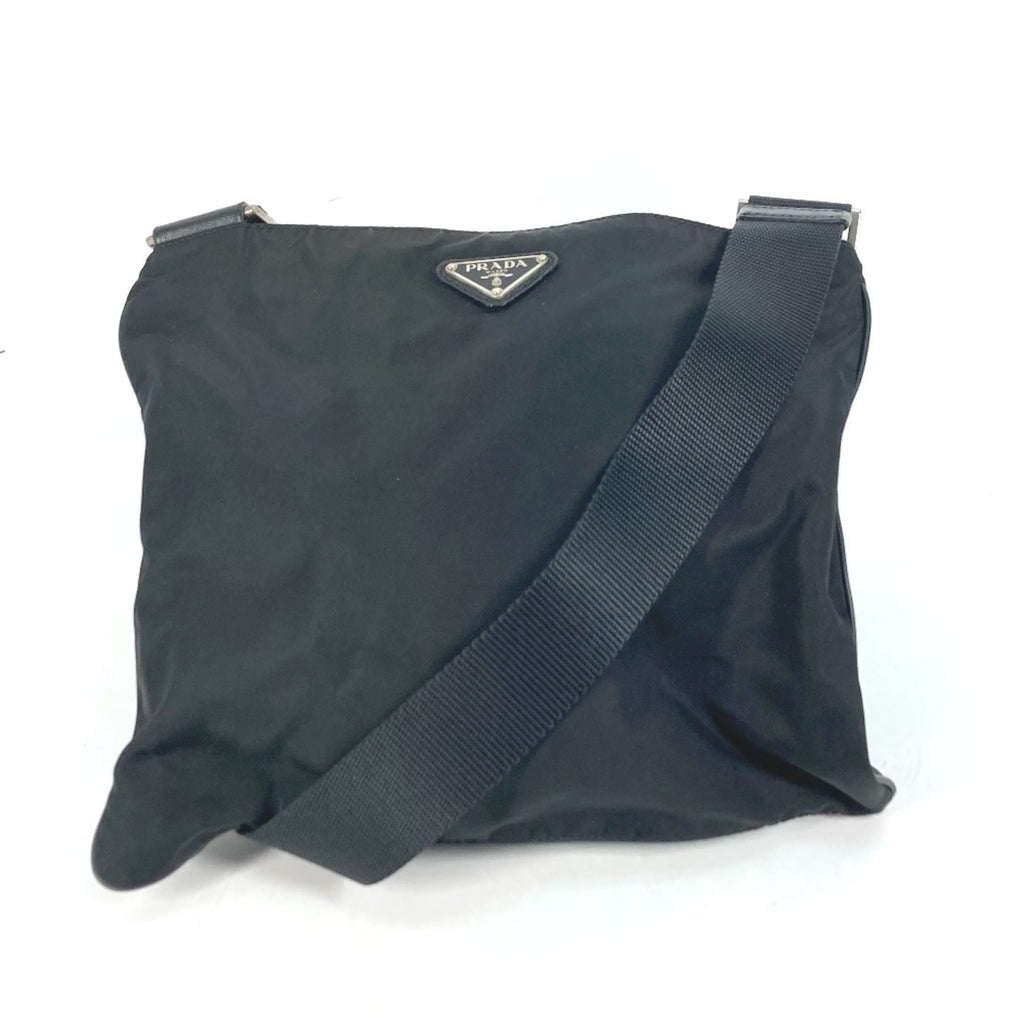 Prada Black Nylon Pochette Shoulder Bag (Pre-Owned)