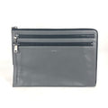 Fendi Gray Leather Clutch Bag (Pre-Owned)