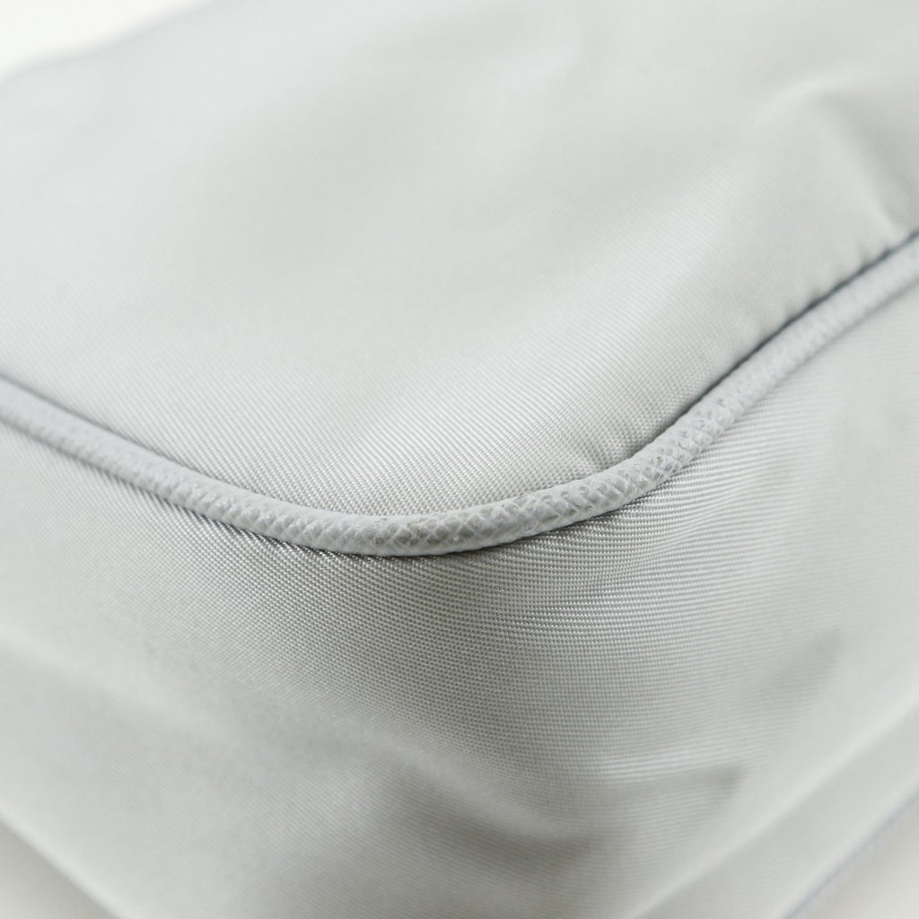 Prada Gray Nylon Shoulder Bag (Pre-Owned)
