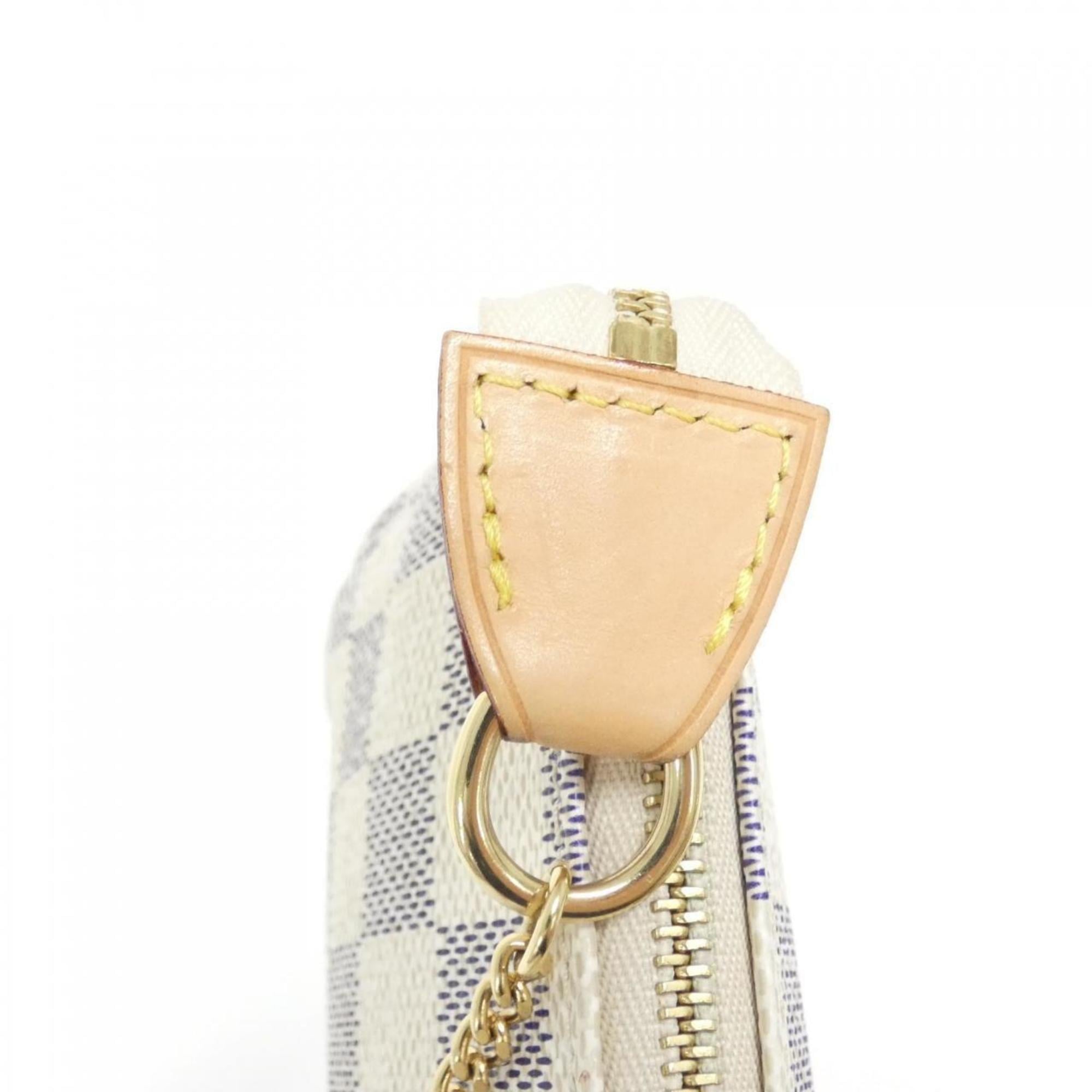 Louis Vuitton Azur Coated Canvas Pochette Pouch (Pre-Owned)