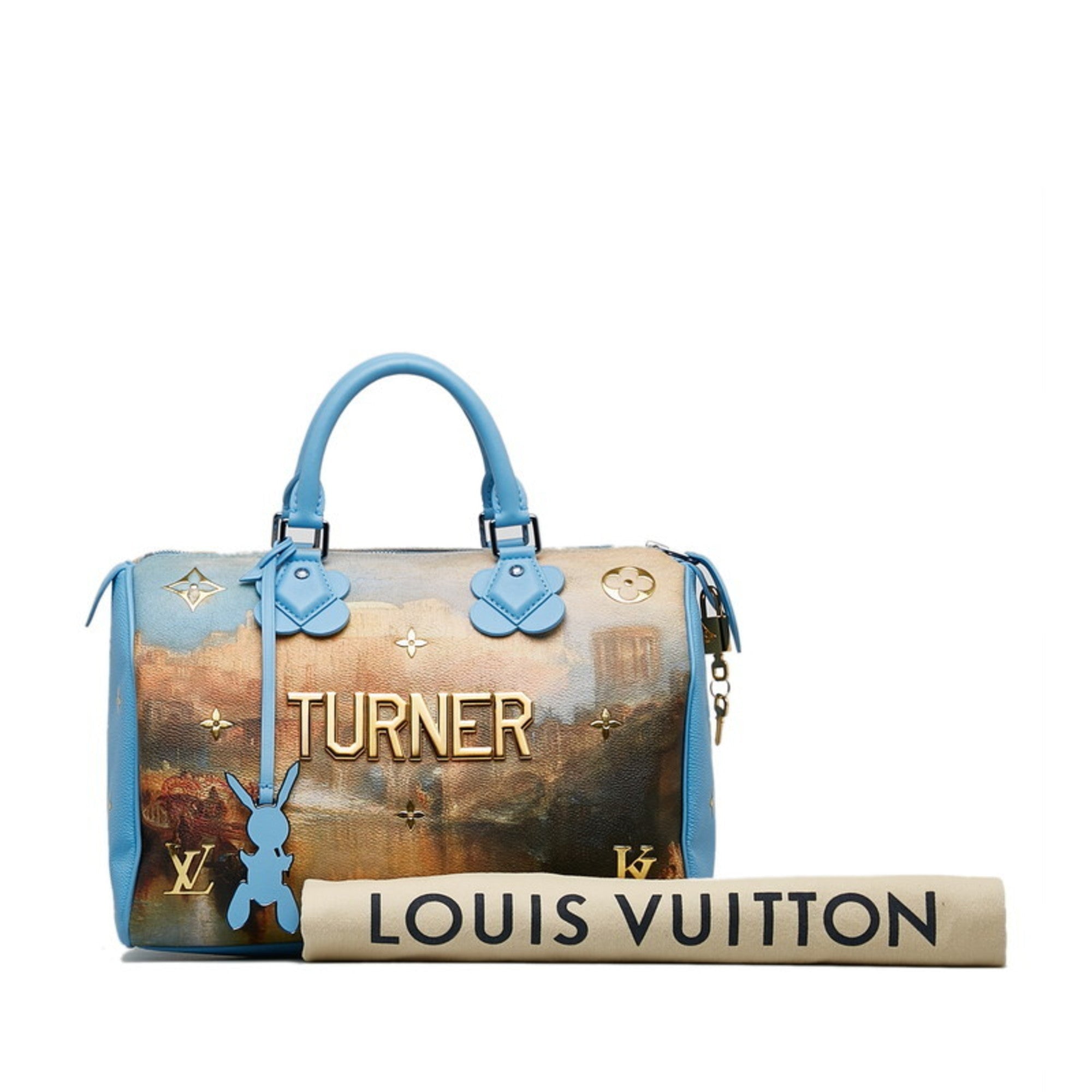 Louis Vuitton Blue Multi-Color Pvc Leather Handbag (Pre-Owned)