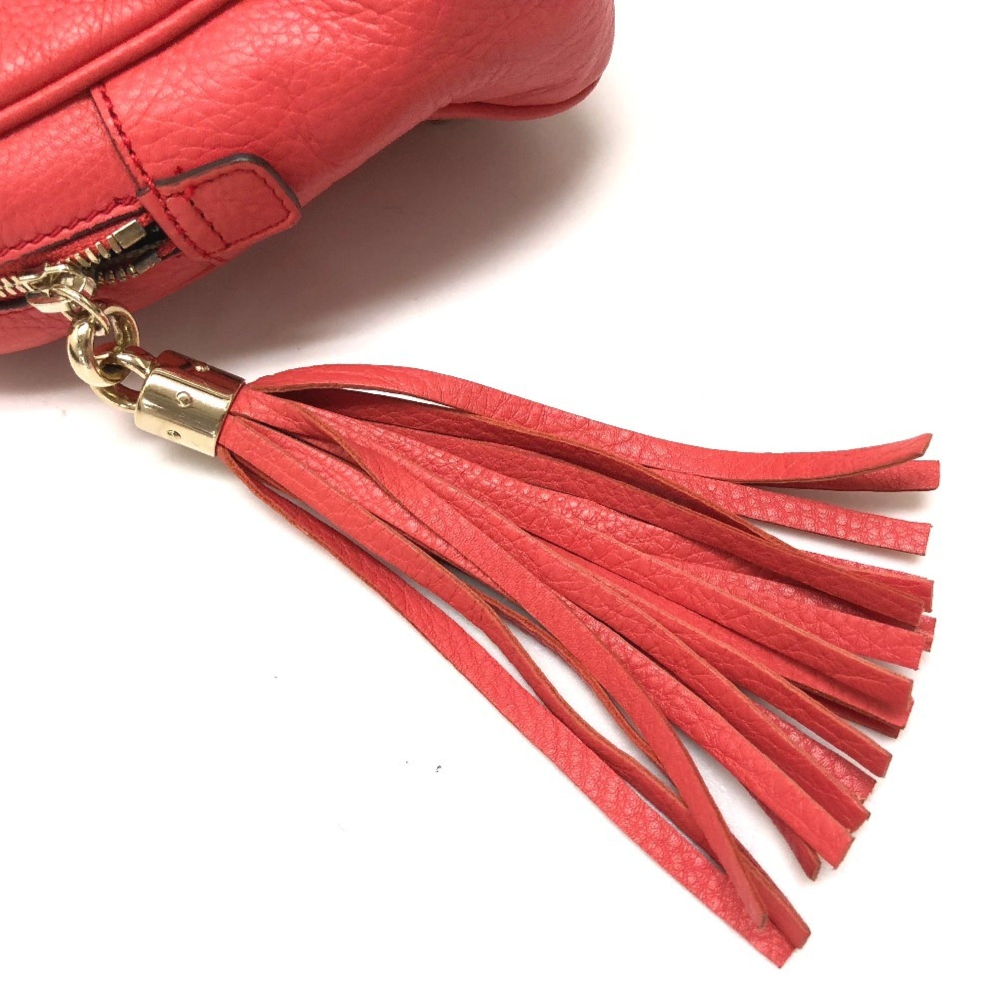 Gucci Soho Pink Leather Shoulder Bag (Pre-Owned)
