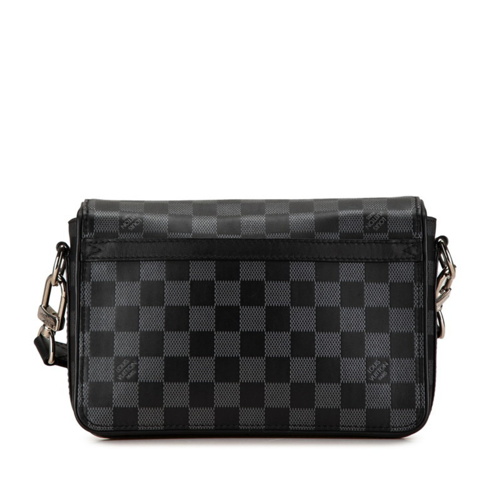 Louis Vuitton Black Pvc Leather Shoulder Bag (Pre-Owned)